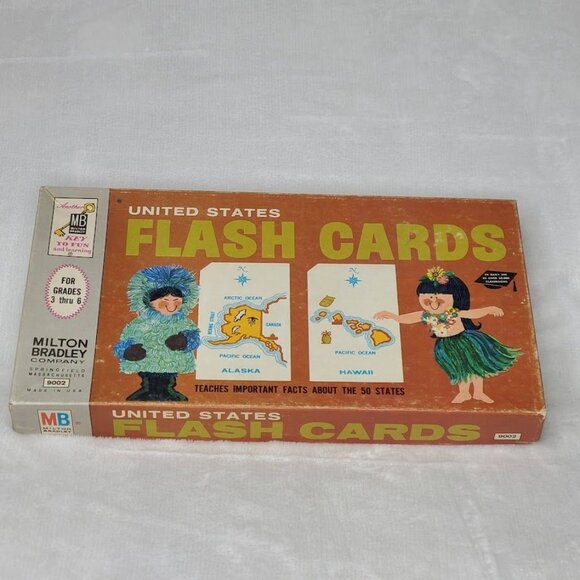Milton Bradley United States Flash Cards  9002 Complete - Picture 3 of 15